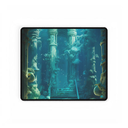 Lost Underwater Civilization: Submerged Ancient Ruins - Desk Mat