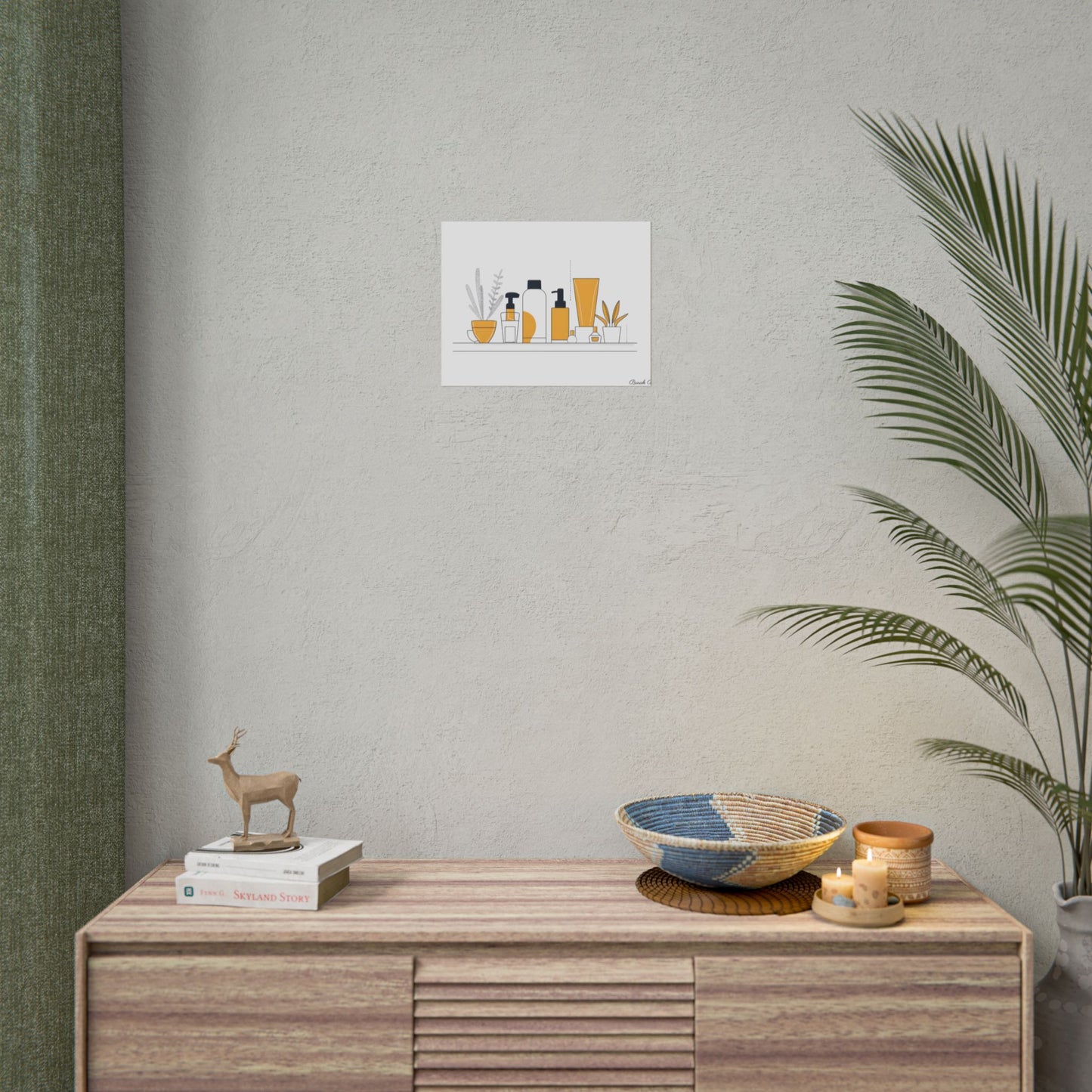 Minimalist Product Design: Bold Gray Illustration Artwork - Poster