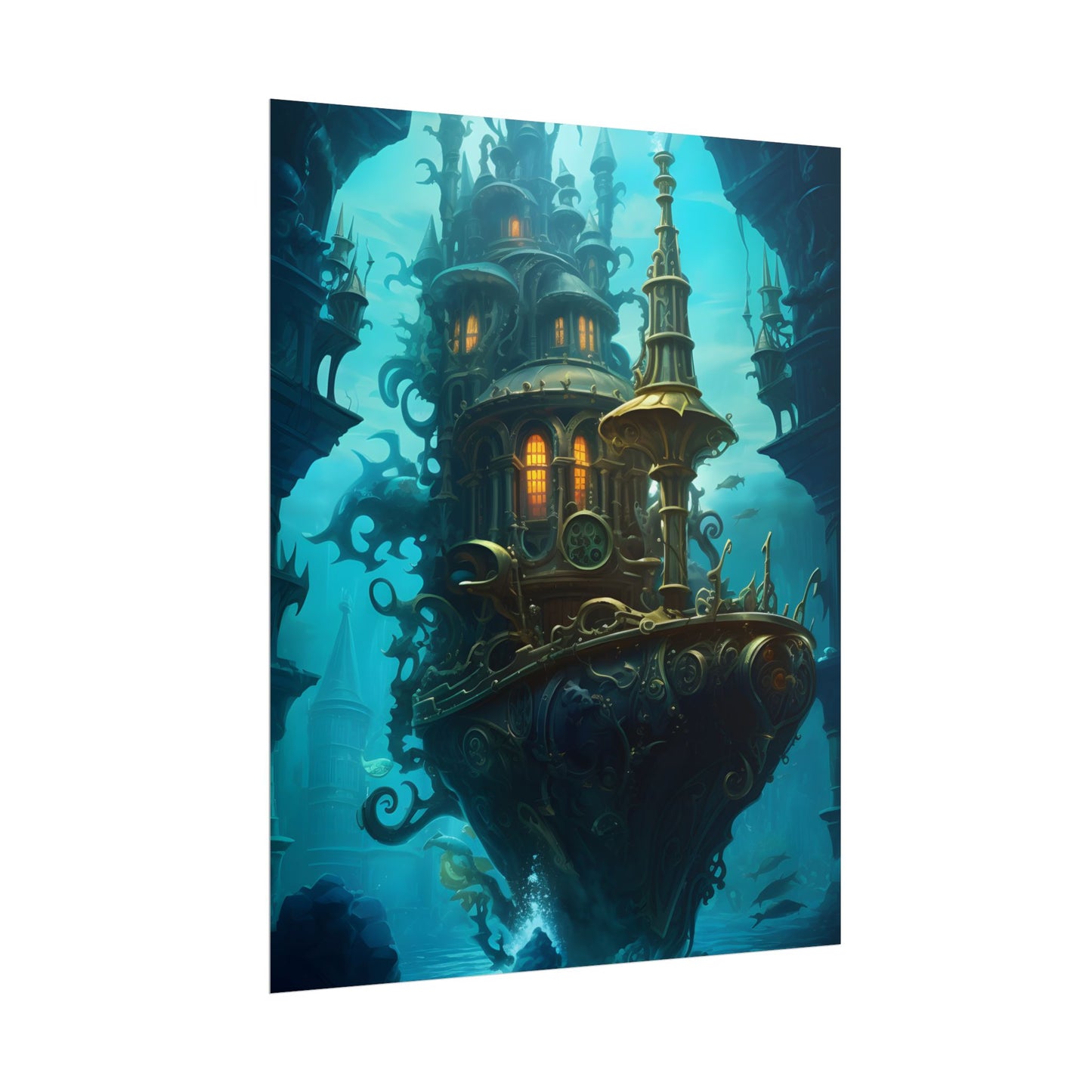 Steampunk Dive: Explore Captain Nemos Nautilu - Poster