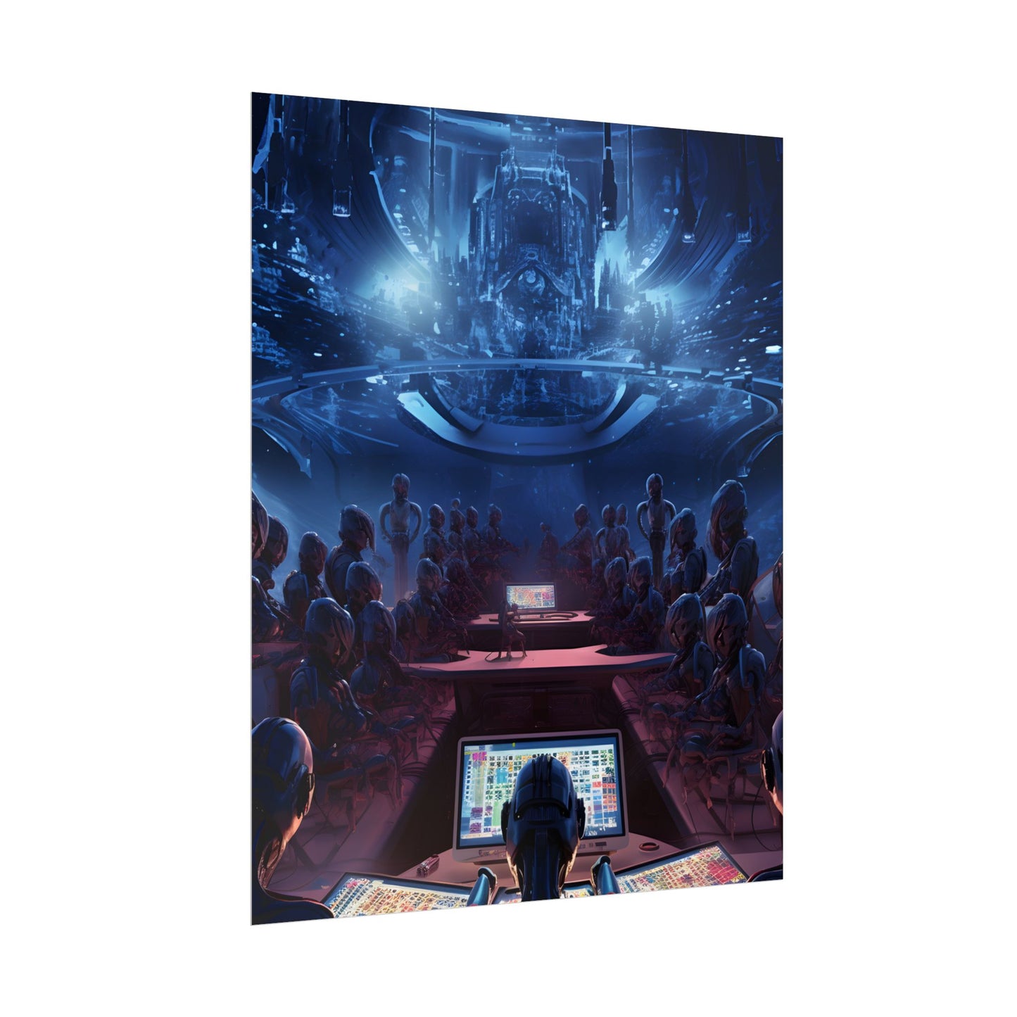 Futuristic Robot Orchestra: Musical Performance Art - Poster