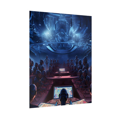 Futuristic Robot Orchestra: Musical Performance Art - Poster