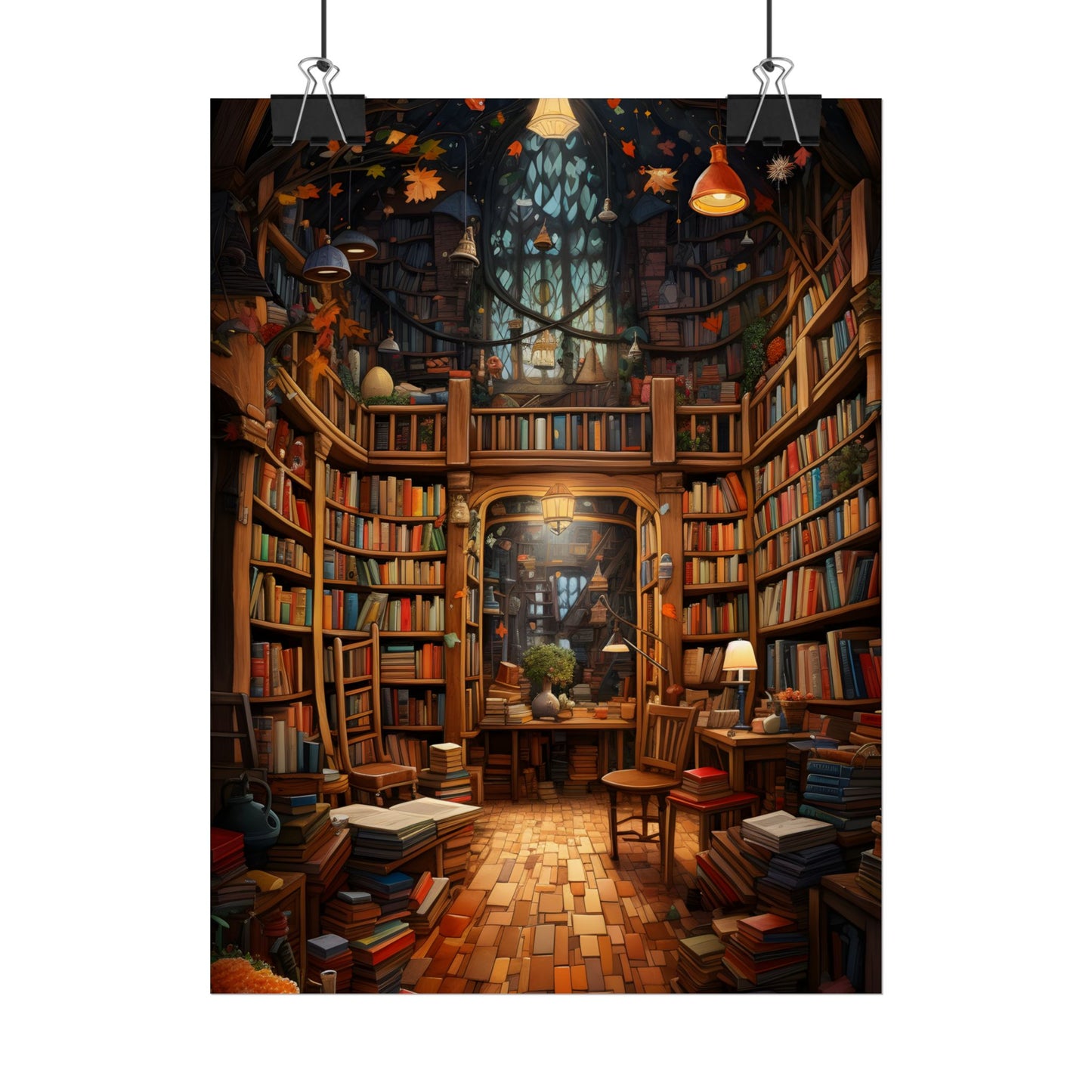 Charming Magical Bookshop: Cozy Book Lover's Paradise - Poster