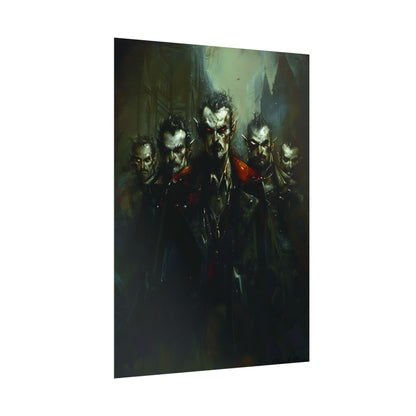 Gothic Vampires: Dark Fantasy Artwork - Poster