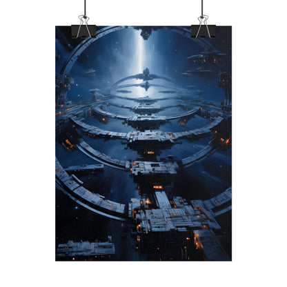 Aetherial Space Station: Massive Orbital Habitat - Poster