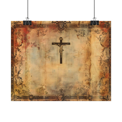 Vintage Biblical Art Print: A Historical Scene - Poster