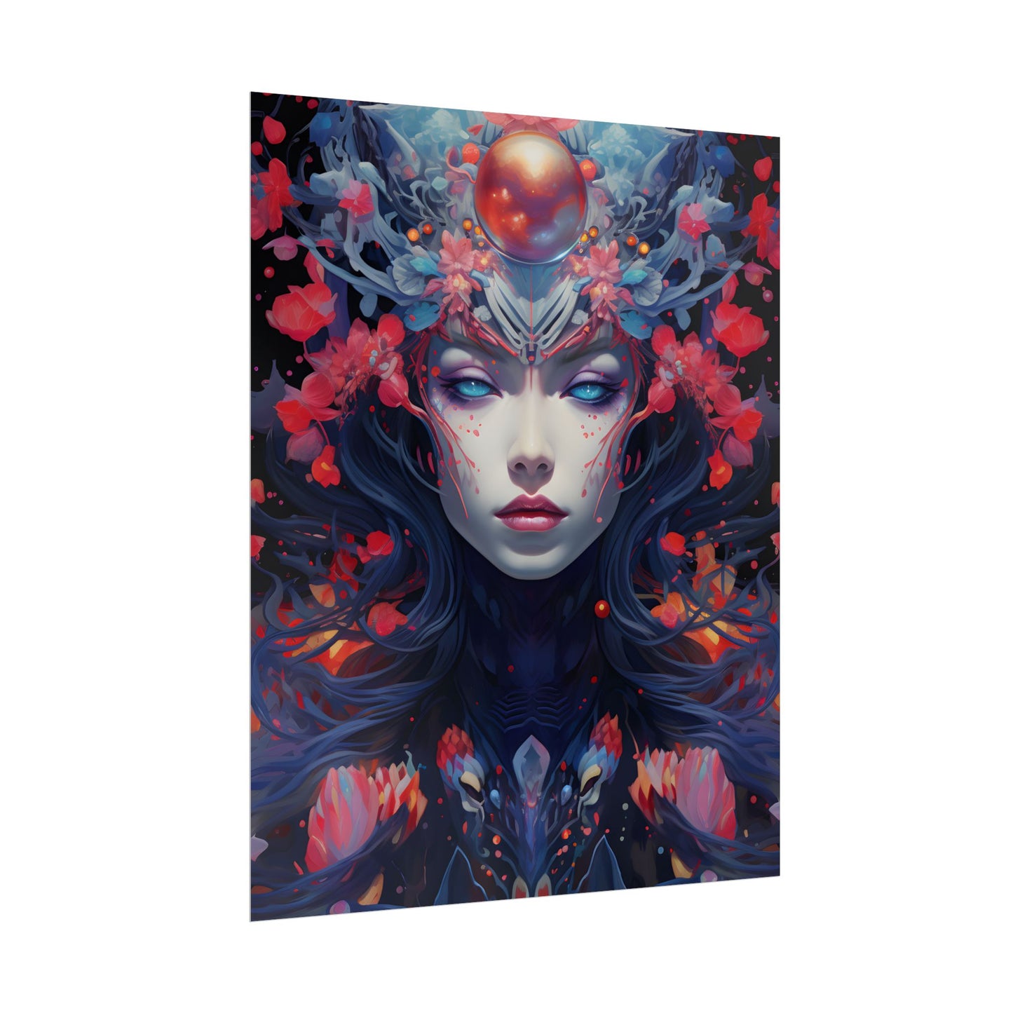 Otherworldly Celestial Dreams: Starry Night Artwork - Poster