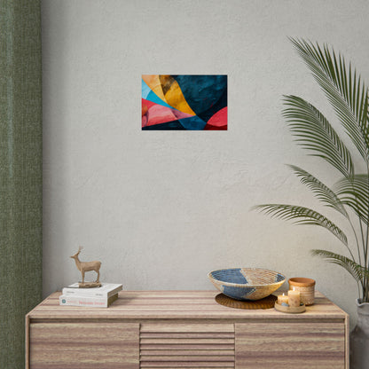 Vibrant Abstract Textured Design: Colorful Artwork - Poster