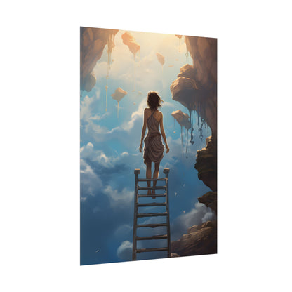 Casual Moment: Person Outdoor Portrait - Poster