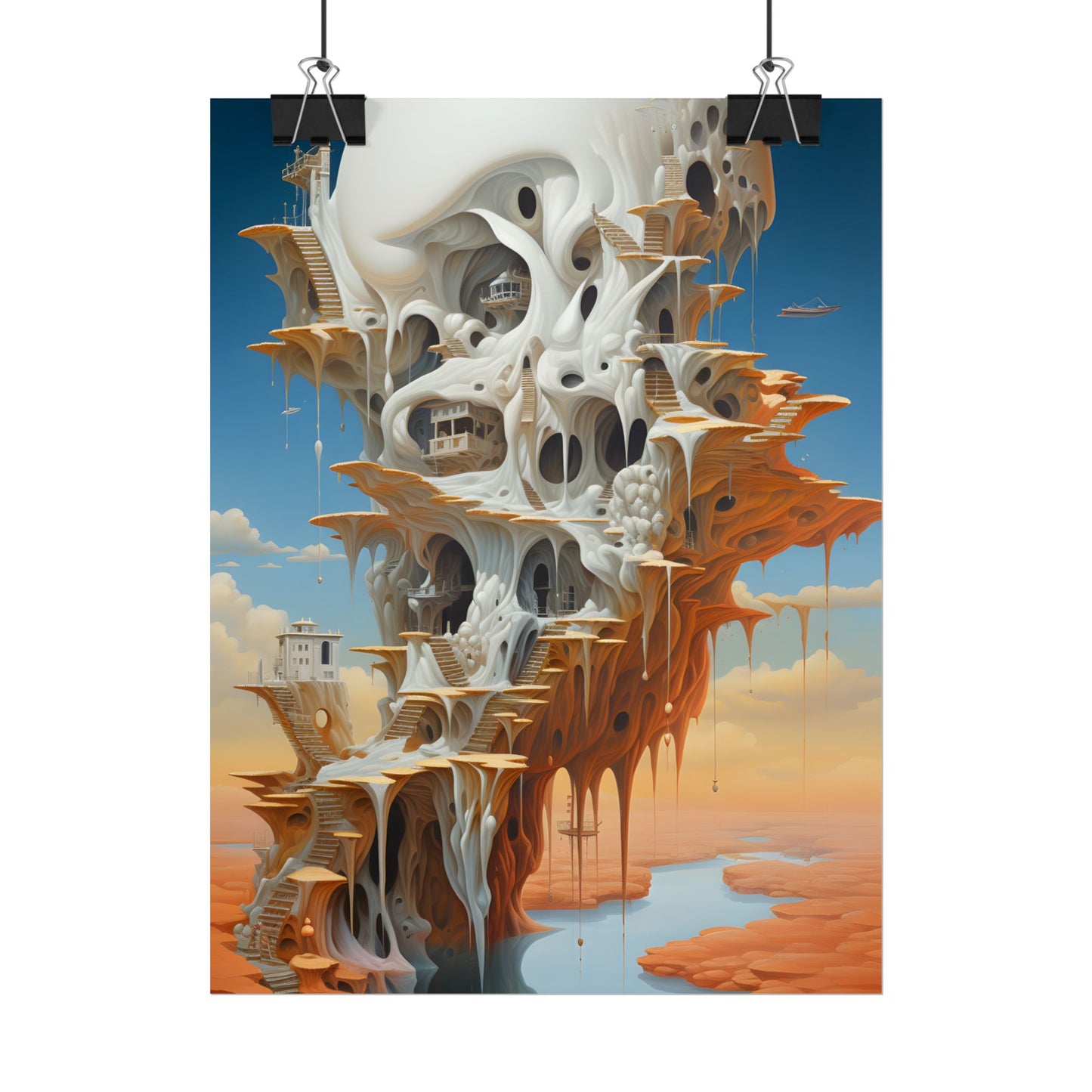 Surreal Dream World: Psychedelic Dreamscape Art - Poster