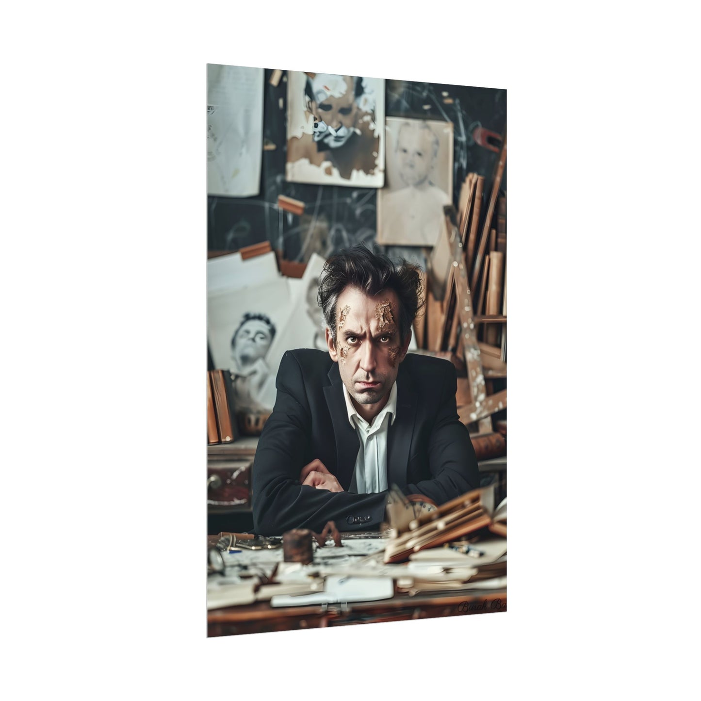 Intimate Self-Reflection: A Man's Portrait - Poster