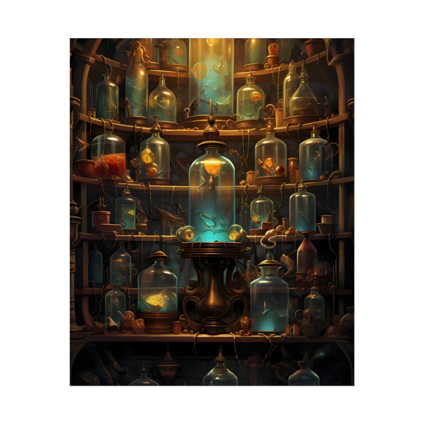 Lab Curiosities: Mysterious Research Space Artwork - Poster