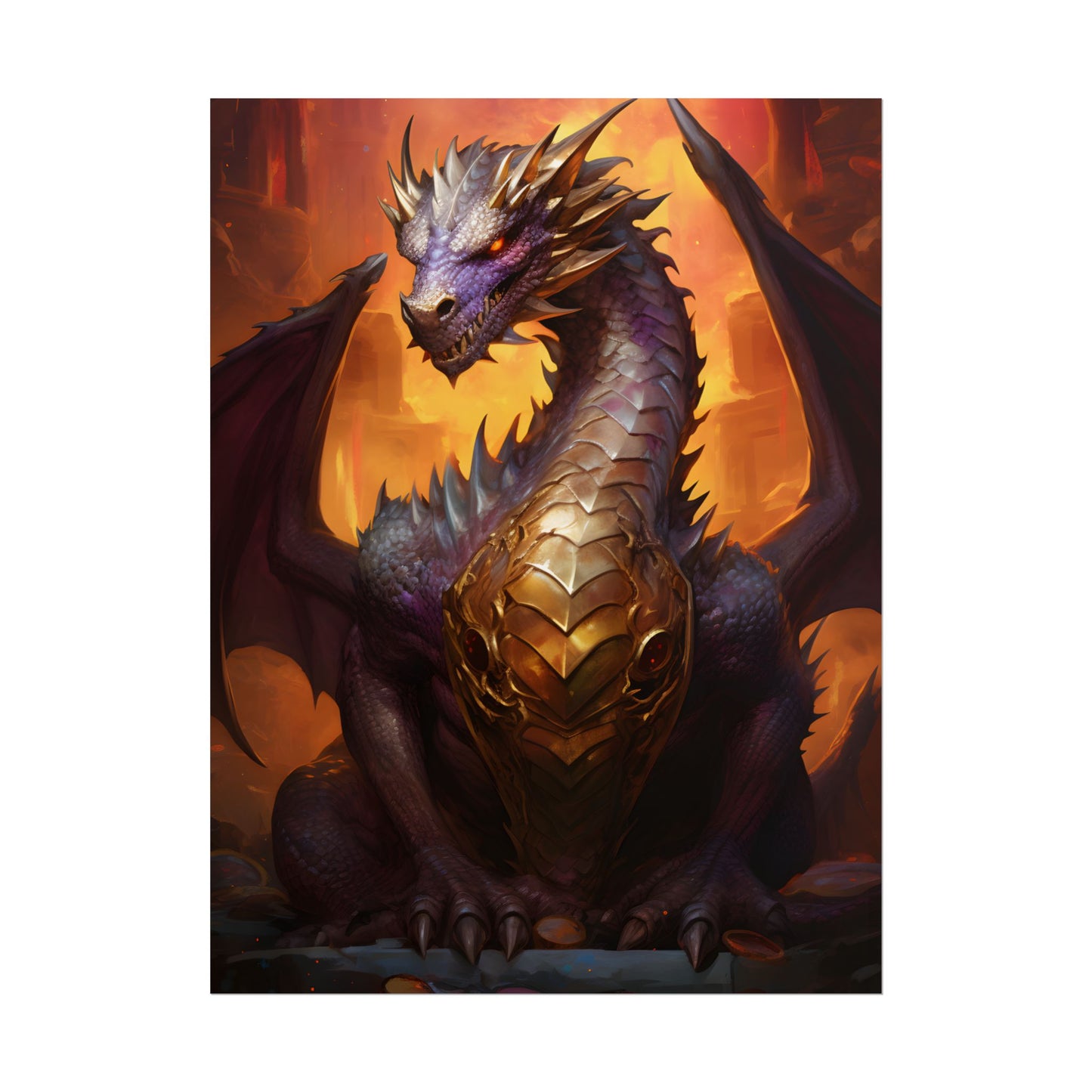 Fantasy Dragon's Treasure: Majestic Guardian - Poster