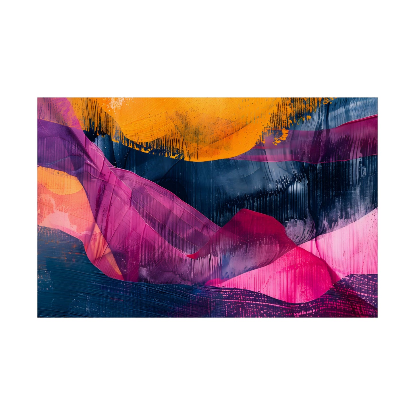 Vibrant Abstract Art: Organic Patterns in Modern Colors - Poster