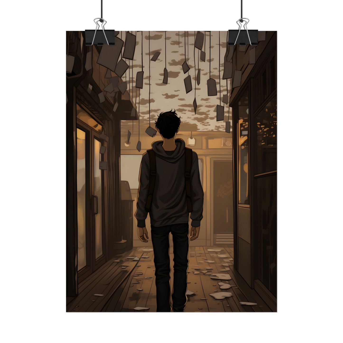 Candid Moment: A Person's Story in an Indoor Setting - Poster