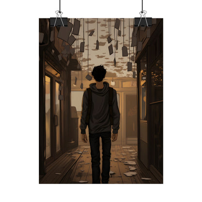 Candid Moment: A Person's Story in an Indoor Setting - Poster