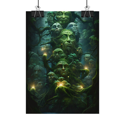 Mystical Ancient Forest Guardians: Natural Artwork - Poster