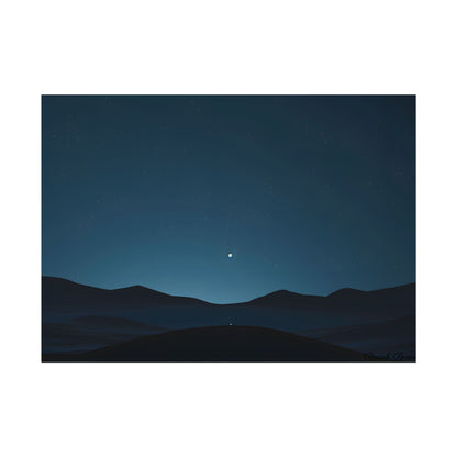 Minimalist Night Sky: Abstract Starry Art - Poster