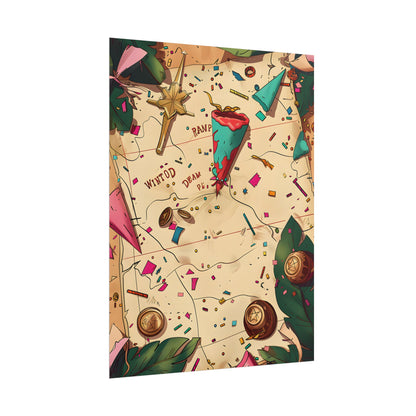 Whimsical Portrait with a Large Nose - Poster