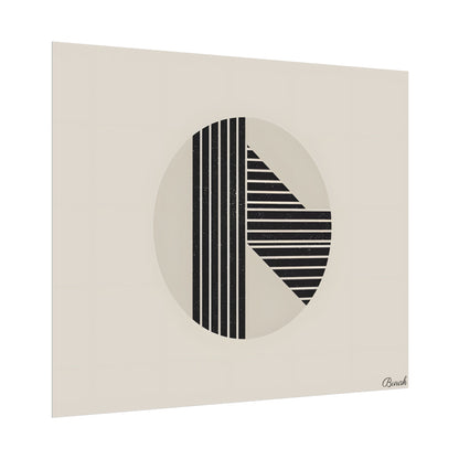 Modern Minimalist Poster: Bold Typography and Geometric Forms - Poster