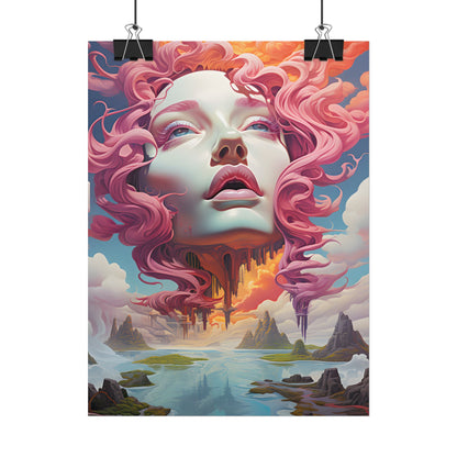 Dreamlike Vortex: Abstract Surreal Scene Art - Poster