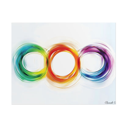 Colorful Swirls: Graphic Art Design - Poster