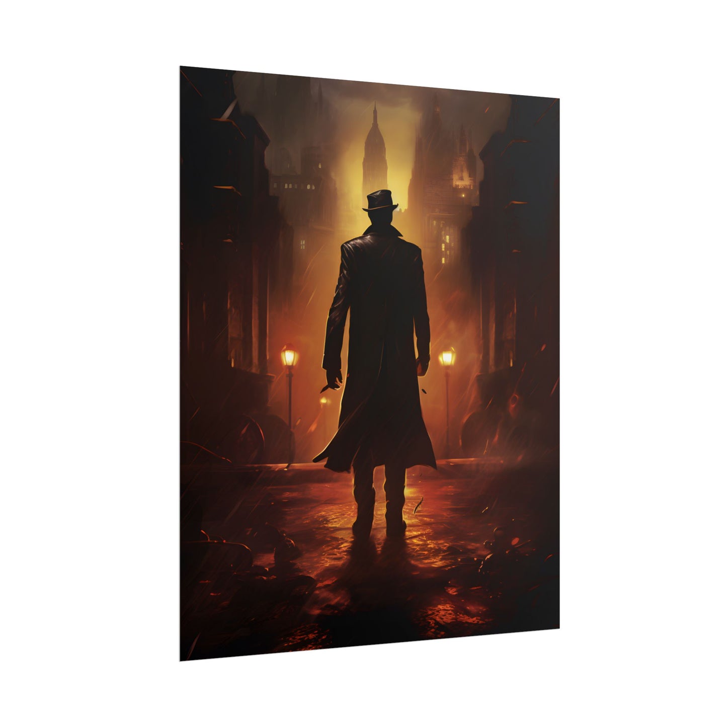 Urban Fantasy Detective: Mystery Graphic Novel Artwork - Poster