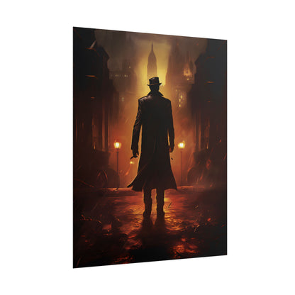 Urban Fantasy Detective: Mystery Graphic Novel Artwork - Poster