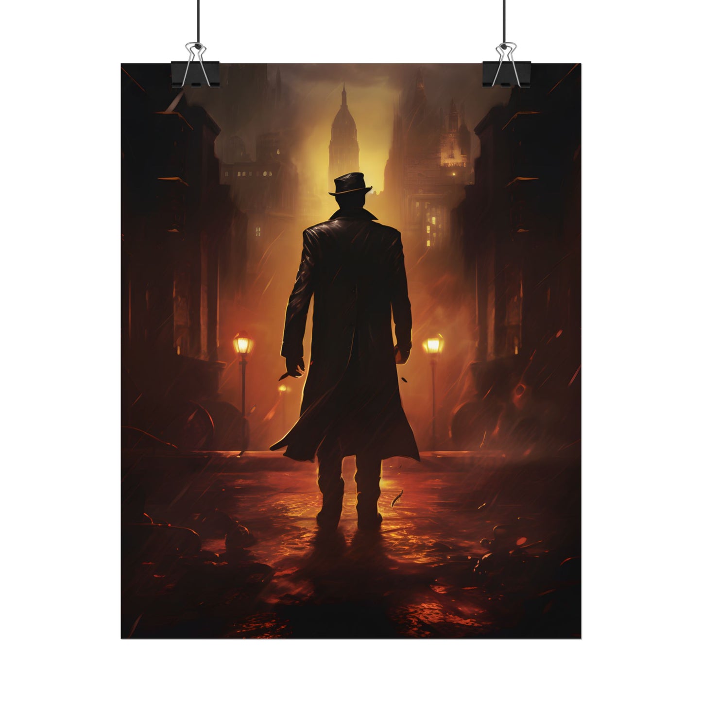 Urban Fantasy Detective: Mystery Graphic Novel Artwork - Poster