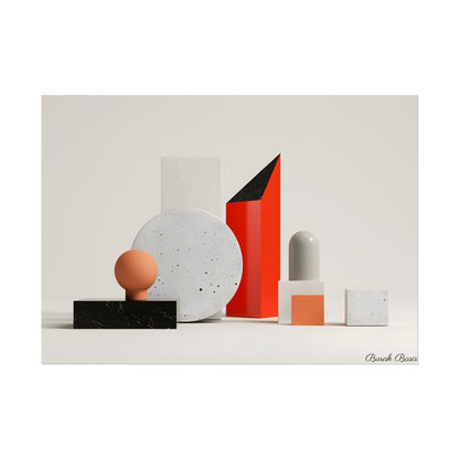 Minimalist Geometric Design: Modern Accessory Artwork - Poster