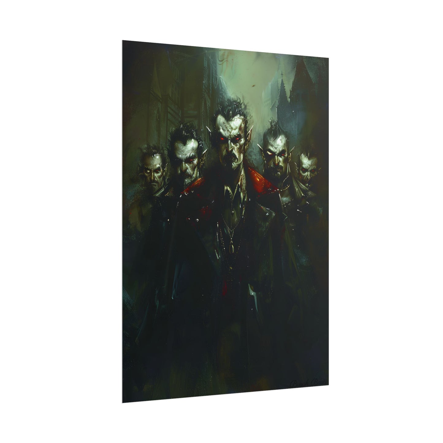 Gothic Vampires: Dark Fantasy Artwork - Poster