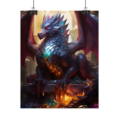Ancient Dragon's Majestic Lair: Fantasy Guardians of Old - Poster