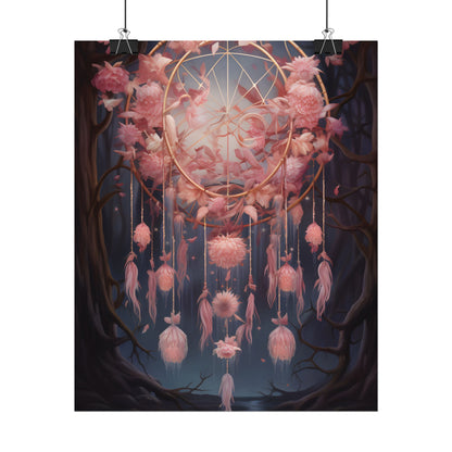 Ethereal Dreamcatcher Realm: Surreal Landscape Art - Poster