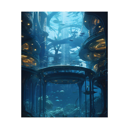 Advanced Underwater City: Visionary Metropol in the Future - Poster