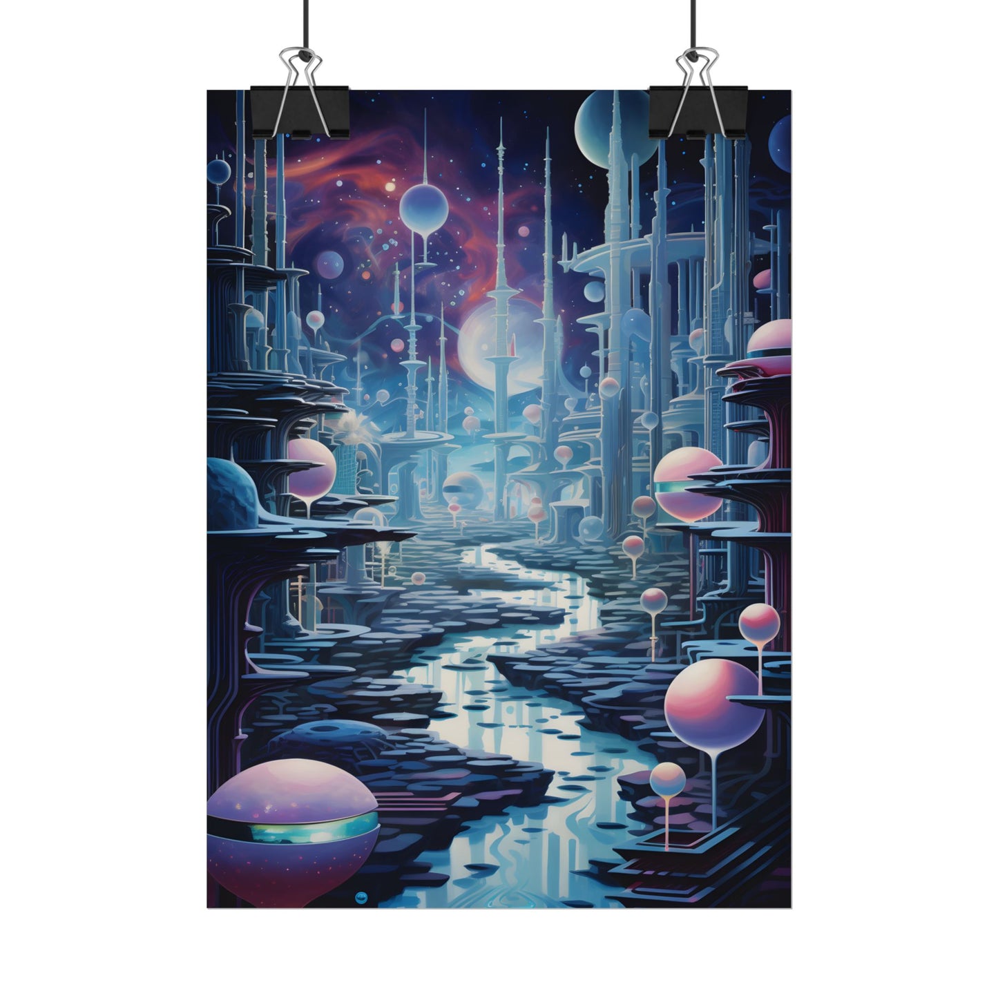 Celestial Art Gallery: Modern Architectural Design - Poster