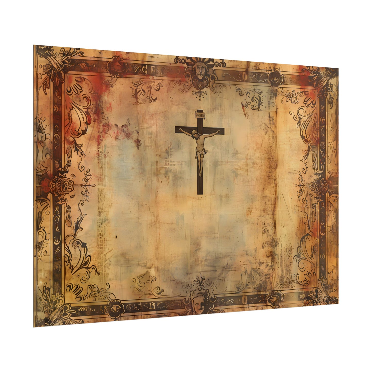 Vintage Biblical Art Print: A Historical Scene - Poster