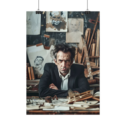 Intimate Self-Reflection: A Man's Portrait - Poster