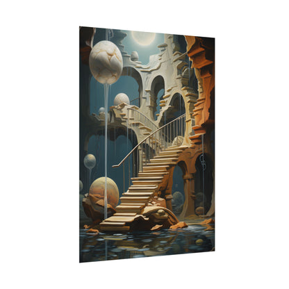 Person in Urban Oasis: Outdoors Artwork - Poster
