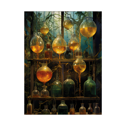 Vigors and Plasmids: Mysterious Lab Equipment Artwork - Poster