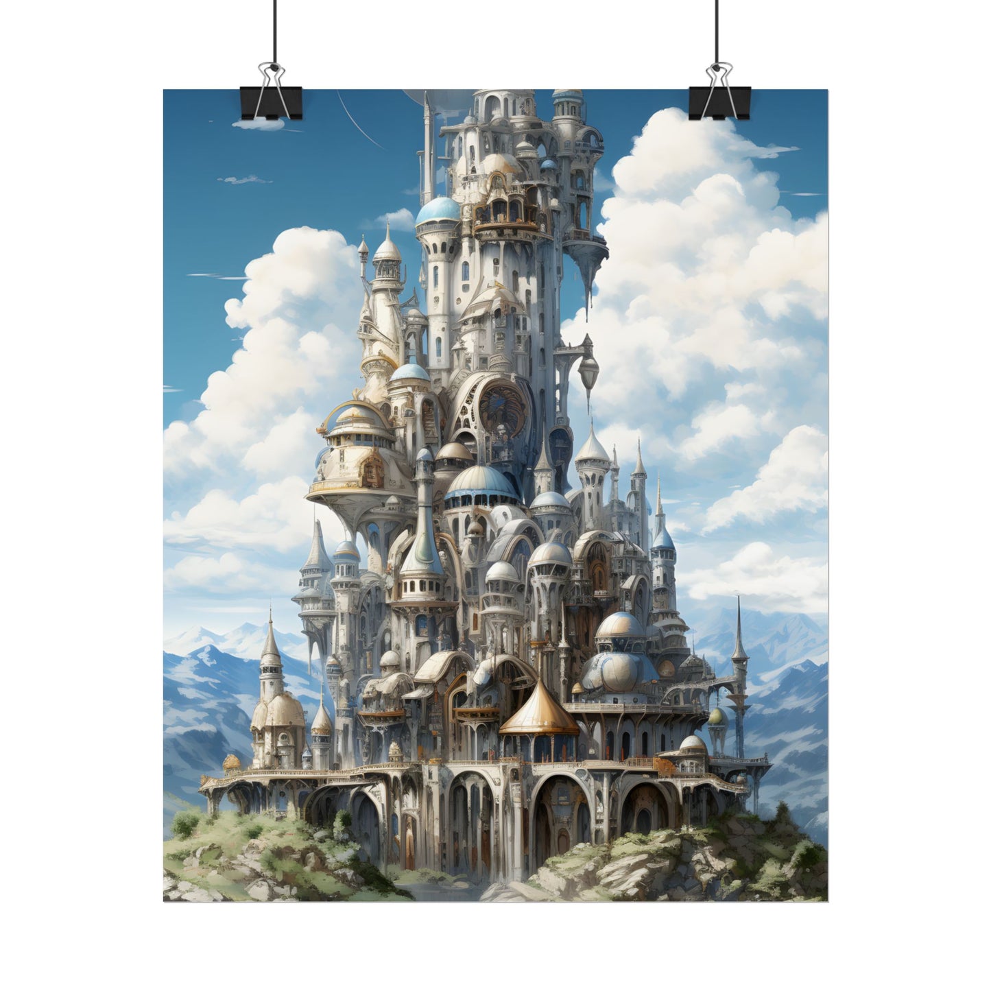 Floating City Columbia 6: Breathtaking Modern Cityscape - Poster
