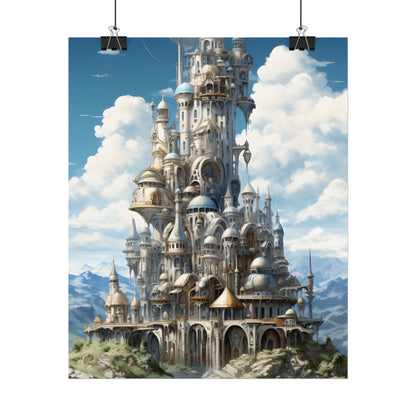 Floating City Columbia 6: Breathtaking Modern Cityscape - Poster