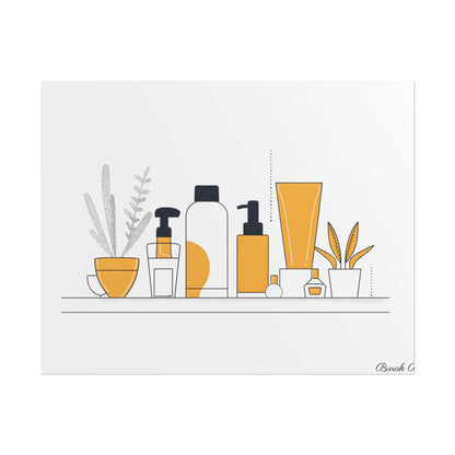Minimalist Product Design: Bold Gray Illustration Artwork - Poster