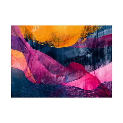 Vibrant Abstract Art: Organic Patterns in Modern Colors - Poster