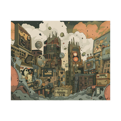 Comic Book Style Iconic Mask: Bold Lines and Dramatic Details - Poster