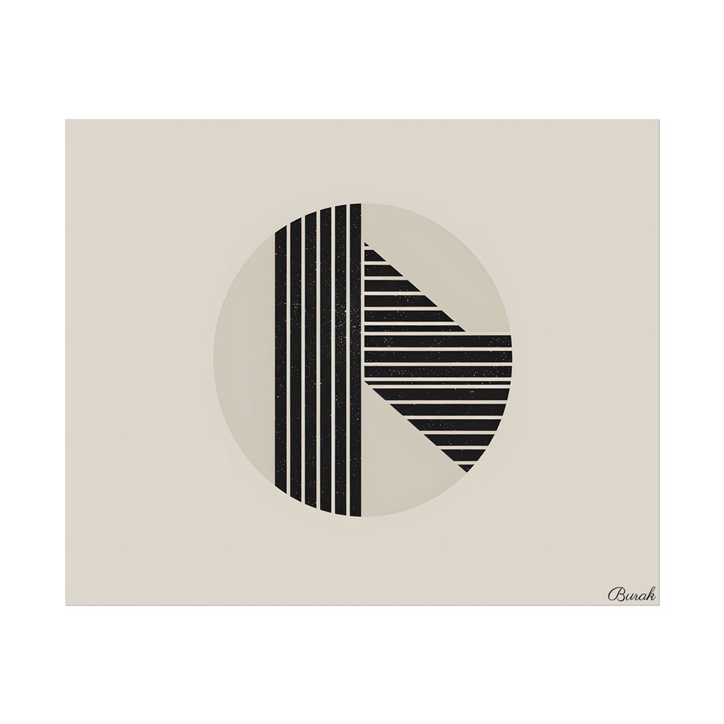 Modern Minimalist Poster: Bold Typography and Geometric Forms - Poster