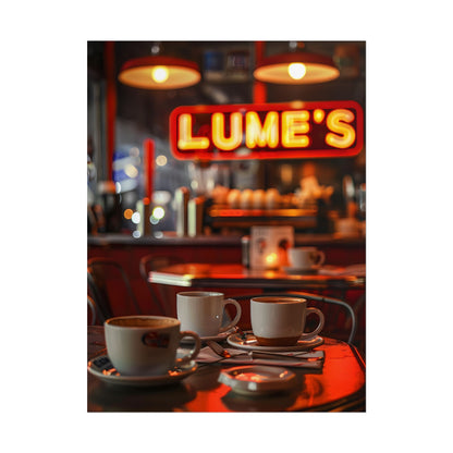 Retro Kitchen Diner: Vintage Artwork from Lukes - Poster