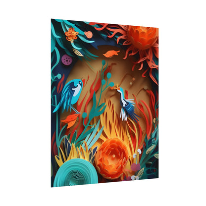 Eye-Catching Paper Quilling Indian Landscape Artwork - Poster