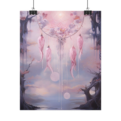 Ethereal Dreamcatcher Realm: Surreal Dreamscape Art - Poster