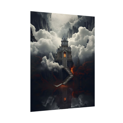 Handheld Message: Personal Artwork in a Small Oval Frame - Poster