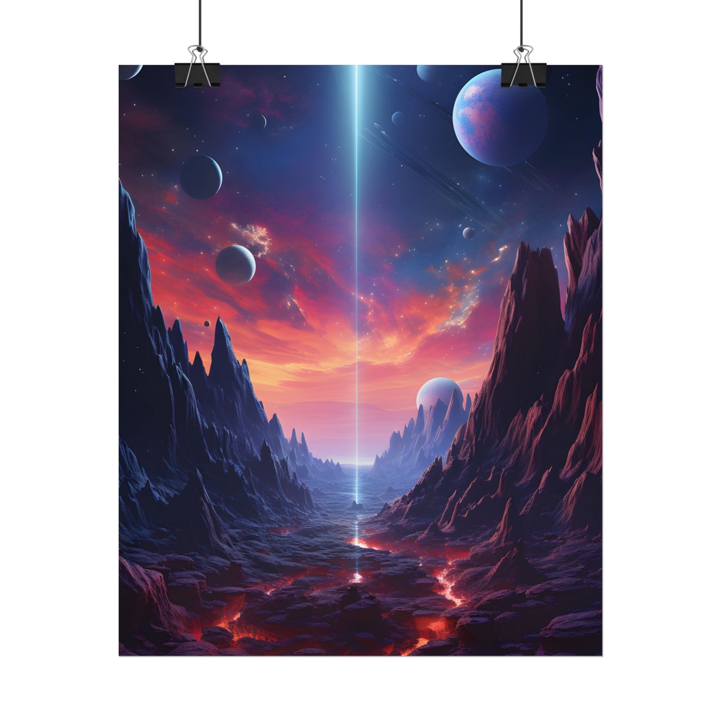 Black Hole Odyssey: A Massive Planet in Space - Poster