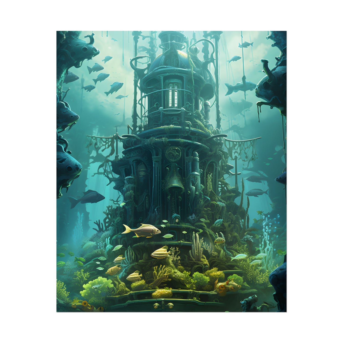 Steampunk Underwater Odyssey: A Submersible Adventure - Poster